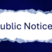 Public Notice